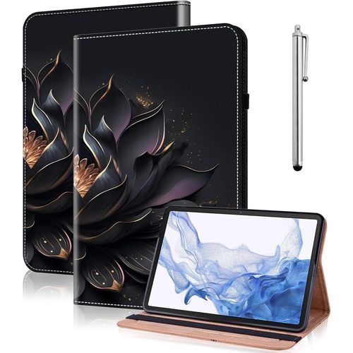 Coque Pour Samsung Galaxy Tab A 9.7 Pouces (Sm-P550/Sm-T550/Sm-T555),tui Housse De Protection Ultra Fin En Cuir Pu Avec Fonction Support Pour Samsung Galaxy Tab A 9.7 Pouces -Violet Lotus.[F6615]