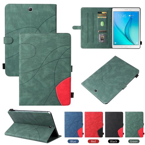 Coque Pour Samsung Galaxy Tab A 9.7 Sm-T550 Tablette Housse,Etui Pour Tablet Samsung Galaxy Tab A 9.7 Sm-T550 Pu Housse Flip Coque Avec Built Stand Et Magntique Fermeture Bande,Vert