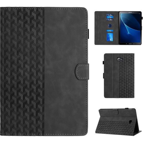Coque Pour Samsung Galaxy Tab A6 10.1 2016 (Sm-T580/T585) Housse De Protection tui  Rabat Avec Veille/Rveil Automatique Coque Tablette Samsung Galaxy Tab A 10.1 2016, Noir.[F959]