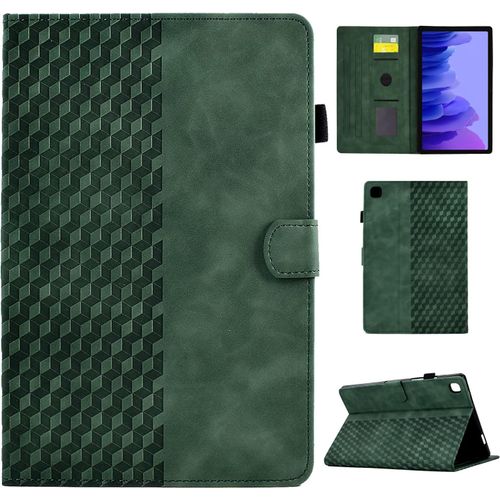 Coque Pour Samsung Galaxy Tab A7 10.4 2022/2020 Housse De Protection En Cuir Pu tui Case Tablette tui Pour Samsung Galaxy Tab A7 (Sm-T500/T503/T505/T507), Vert.[F4891]