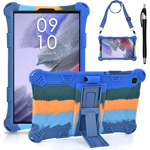 Coque Pour Samsung Galaxy Tab A7 Lite 8,7 Pouces 2021 Sm-T227/T225/T220 Avec Porte-Crayon Protection Housse Silicone Pour A7 Lite,tui Pochette Avec Stylus Pen Bandoulire Pour Tablette A7 L.[F6006]