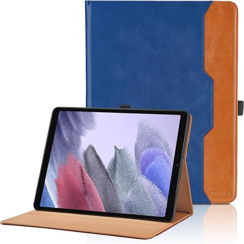 Coque Pour Samsung Galaxy Tab A7 Lite 8,7 Pouces 2021 (Sm-T227/T225/T220) Pu Cuir Cover Tablette Housse De Protection, Support Multi-Angle tui Avec Poche Pour Galaxy Tab A7 Lite - Bleu.[F1053]