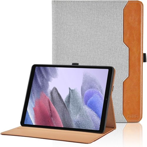 Coque Pour Samsung Galaxy Tab A7 Lite 8,7 Pouces 2021 (Sm-T227/T225/T220) Pu Cuir Cover Tablette Housse De Protection, Support Multi-Angle tui Avec Poche Pour Galaxy Tab A7 Lite - Gris.[F1051]
