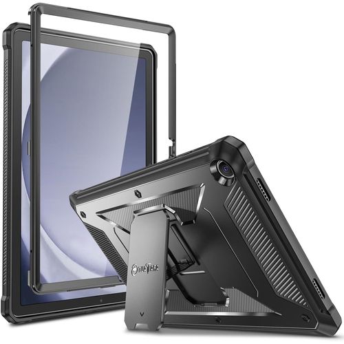 Coque Pour Samsung Galaxy Tab A9 Plus(Tab A9+) 11 Pouces 2023(Sm-X210/X216/X218)-tui Robuste Antichoc Housse Avec Protection D'cran Et Bquille Intgre,Noir