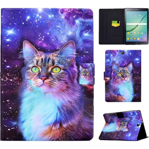 Coque Pour Samsung Galaxy Tab S2 9.7 Pouces 2015 (Sm-T810/ Sm-T815), Flip Book tui Avec Fente De Stylo Housse Pour Galaxy Tab S2 9.7