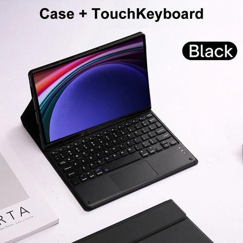 Coque Pour Samsung Galaxy Tab S9 Ultra, 14.6 Pouces, Housse De Clavier Bluetooth Pour Samsung Tab S10 Ultra 14.6 Pouces 2024-Arabic Keyboard-Noir C