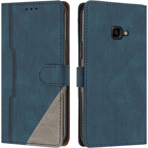 Coque Pour Samsung Galaxy Xcover 4 / 4s, Housse Etui Portefeuille Cuir Multifonction, Fermeture Magnetique A Clapet [Fonction Support] Flip Case Compatible Avec Samsung Xcover 4/4s (Bleu)