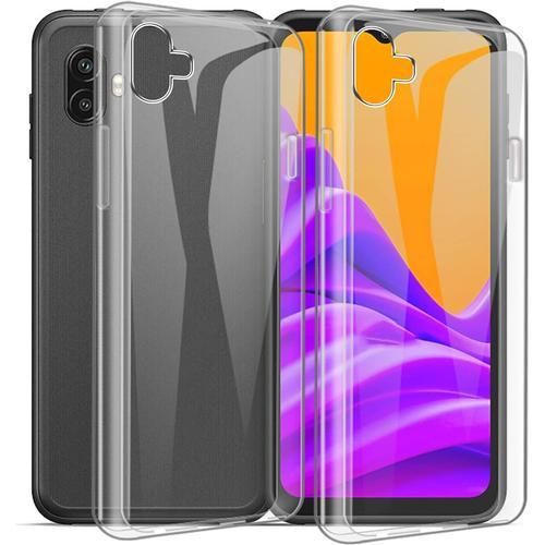 Coque Pour Samsung Galaxy Xcover Pro 2 6.56 Pouce ,2 Pack Transparent Housse Ultra Fin Silicone Case Tpu Bumper De Protection Antichoc Cover,Pour Galaxy Xcover Pro 2 Etui - Transparent