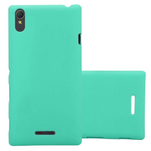 Cadorabo Housse Compatible Avec Sony Xperia T3 En Frosty Vert - Hard Case tui De Protection  L'aspect Givr Contre Les Rayures Et Les Chocs