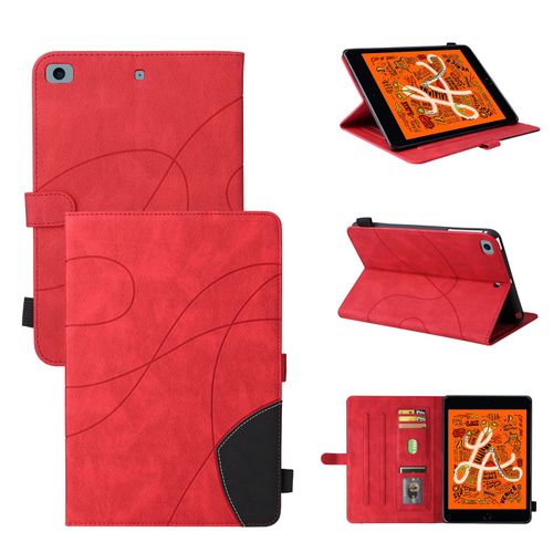 Coque Pour Tablet Ipad Mini 12345,Etui Pour Tablet Apple Ipad Mini 5 /Mini 4 /Mini 3 /Mini 2 /Mini 1 Pu Housse Flip Coque Avec Built Stand Et Magntique Fermeture Bande,Rouge