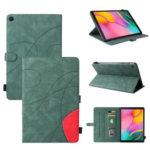 Coque Pour Tablet Samsung Galaxy Tab A 10.1 2019 Sm-T510,Etui Pour Tablet Samsung Galaxy Tab A 10.1 2019 Sm-T510 Pu Housse Flip Coque Avec Built Stand Et Magntique Fermeture Bande,Vert
