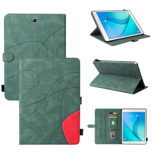 Coque Pour Tablet Samsung Galaxy Tab A 9.7 Sm-T550,Etui Pour Tablet Samsung Galaxy Tab A 9.7 Sm-T550 Pu Housse Flip Coque Avec Built Stand Et Magntique Fermeture Bande,Vert