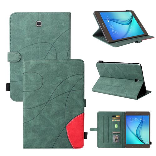 Coque Pour Tablet Samsung Galaxy Tab A Sm-T350 (8,0 Pouces),Etui Pour Tablet Samsung Galaxy Tab A 8.0 Sm-T350 Pu Housse Flip Coque Avec Built Stand Et Magntique Fermeture Bande,Vert