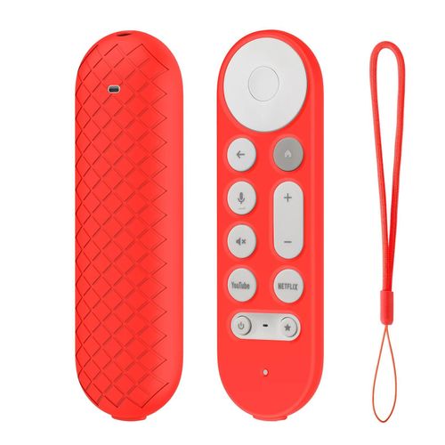 Coque pour tlcommande Google TV Streamer 4K 2024. housse de protection pour tlcommande Google GY3LE. coque en silicone-See below for size descriptions-Rouge