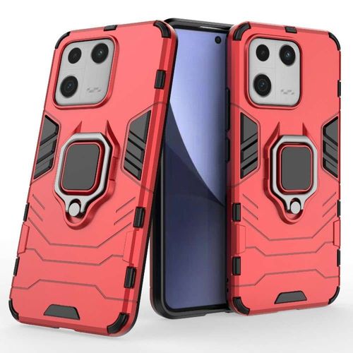 Coque Pour Xiaomi 13 5g - Housse Etui Rigide Anti Choc + Verre Trempe - Rouge