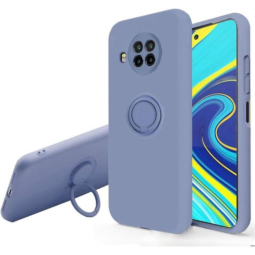 Coque Pour Xiaomi Mi 10t Lite - Svelte Sensation Douce Bquille  Anneau Rotatif Silicone Tpu Protection Antichoc Housse De Protection Mi 10t Lite, Gris