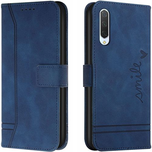 Coque Pour Xiaomi Mi A3 / Cc9e, Portefeuille Housse En Pu Avec Tpu Fermoir Flip Pochette Housse Pour Xiaomi Mi A3 / Cc9e (Bleu)