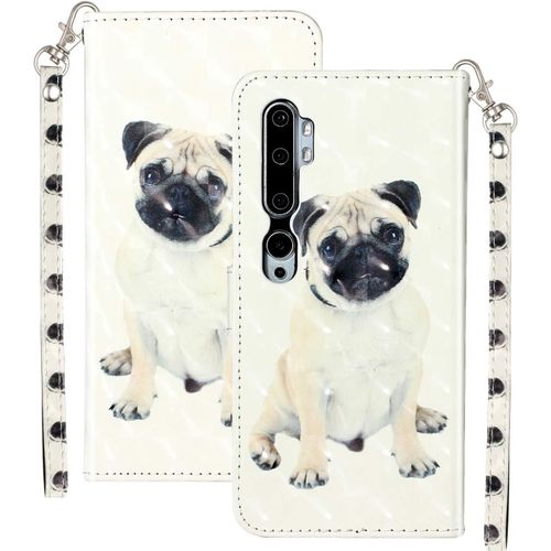 Coque Pour Xiaomi Mi Note 10 Portefeuille Etui  Rabat En Cuir Motif,Poche Porte-Cartes,Multi-Usage Peint Housse Cuir Livre Case Magntique Motif Chiot Protection Pour Xiaomi Mi Note 10
