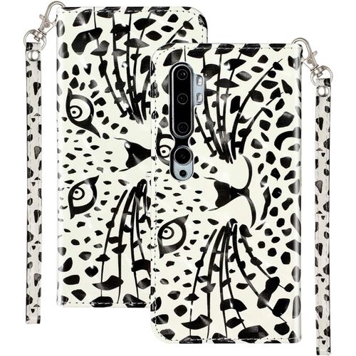 Coque Pour Xiaomi Mi Note 10 Portefeuille Etui  Rabat En Cuir Motif,Poche Porte-Cartes,Multi-Usage Peint Housse Cuir Style Case Magntique Motif Lopard Protection Pour Xiaomi Mi Note 10