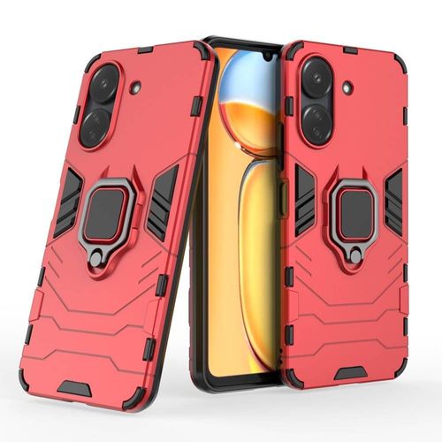 Coque Pour Xiaomi Redmi 13c / Poco C65 / Poco M6 5g - Housse Etui Rigide Anti Choc + Film Ecran - Rouge