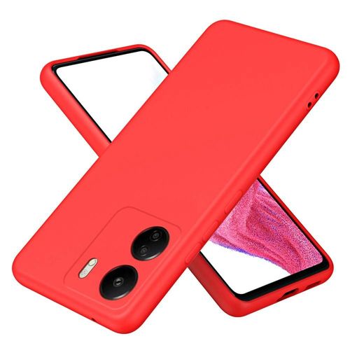 Coque Pour Xiaomi Redmi 13c / Poco C65 / Poco M6 5g - Housse Etui Silicone Gel Fine + Film Ecran - Rouge
