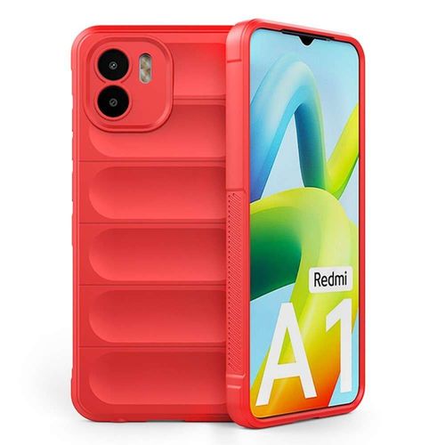 Coque Pour Xiaomi Redmi A1 / A1 Plus - Housse Etui Silicone Gel Fine + Verre Trempe - Rouge