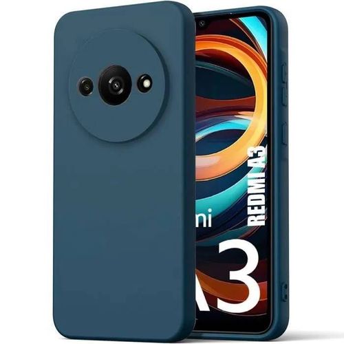 Coque Pour Xiaomi Redmi A3 - Housse Etui Protection Tpu Silicone Anti-Choc Bleu Marine