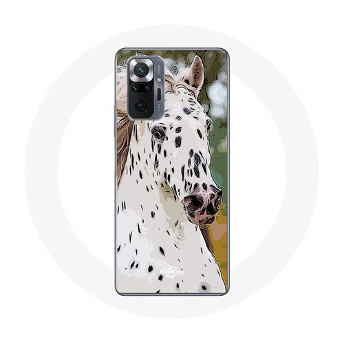 Coque Pour Xiaomi Redmi Note 10 Pro Appaloosa Cheval Blanc