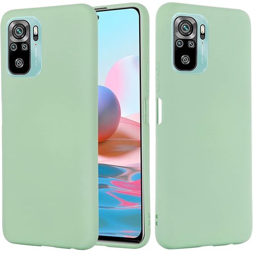 Coque Pour Xiaomi Redmi Note 10s,tui De Protection Complte Du Corps Au Toucher Soyeux, Housse Doublure Douce En Tissu Microfibre, tui Pour Xiaomi Redmi Note 10s-Vert