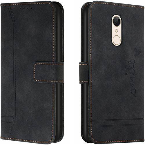 Coque Pour Xiaomi Redmi Note 4/ Note?4x, Portefeuille Housse En Pu Avec Tpu Fermoir Flip Housse Pour Xiaomi Redmi Note 4/ Note?4x (Noir)