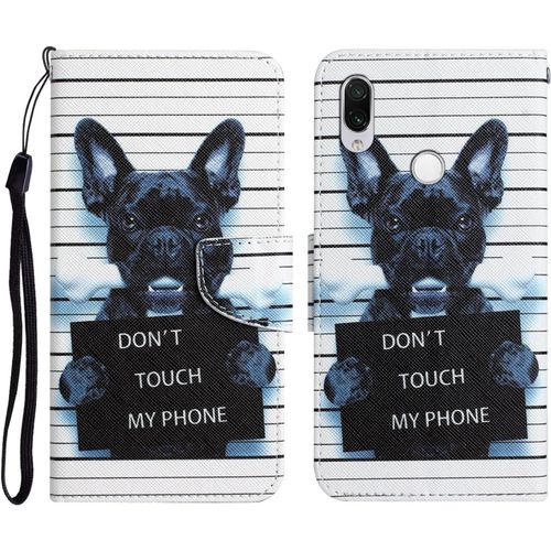 Coque Pour Xiaomi Redmi Note 7 Pro - Animal Motif Color Cuir Etui Portefeuille Housse Coque Avec 360 Degrs Silicone Antichoc Magnt Longe Case Pour Redmi Note 7 / Redmi Note 7 Pro Cx -Chien