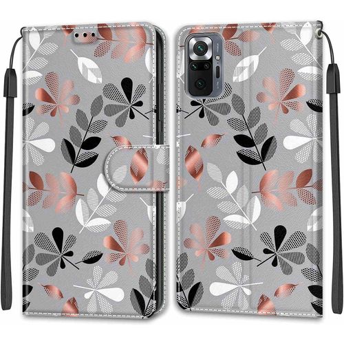 Coque Pour Xiaomi Redmi Note 7 Pro - Motifs Colors Cuir Etui Portefeuille Housse Coque Avec 360 Degrs Silicone Antichoc Magnt Longe Case Pour Redmi Note 7 / Redmi Note 7 Pro Dks -Gris