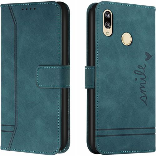 Coque Pour Xiaomi Redmi Note 7 Pro/Note 7/Note 7s, Protection Portefeuille Etui  Rabat Housse Premium En Cuir Pu Avec Antichoc Tpu Fermoir Magntique Flip Pochette Housse Vert