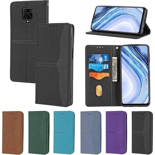 Coque Pour Xiaomi Redmi Note 9 Pro Max Housse,Coque Pour Xiaomi Redmi Note 9 Pro,Coque Pour Xiaomi Redmi Note 9s M2003j6a1g tui  Rabat En Cuir Coque Case Pink