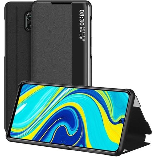 Coque Pour Xiaomi Redmi Note 9s / Note 9 Pro / Note9 Max Smartphone Housse De Protection En Cuir Avec Fentre View Flip Cover Avec Fonction De Support tui  Rabat - Noir