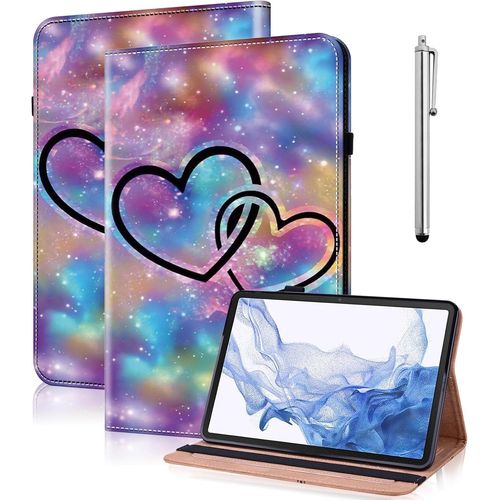 Coque Pour Xiaomi Redmi Pad Se 11 Pouces 2023 Avec Stylet,tui Housse De Protection Ultra Fin En Cuir Pu Avec Fonction Support Pour Redmi Pad Se -Deux C?urs.[F5975]