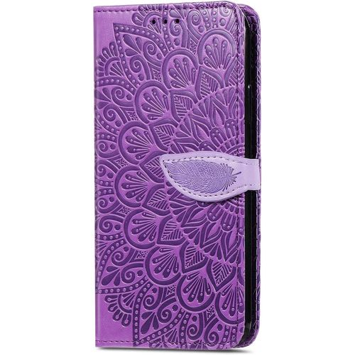 Coque Pour Zte Axon 40 Ultra Space Edition, Housse En Cuir Pu Premium Portefeuille De Protection, Flip Case Premium Avec Emplacement De Cartes.(Mauve)