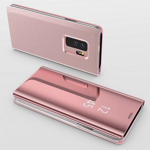 Coque Rabat Miroir Rose Pour Samsung Galaxy A51 - Coque Housse Etui Case Protection Clear View [Phonillico]