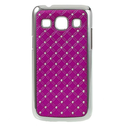 Coque Rigide Aspect Matelass Fushia Avec Inserts Diamants Galaxy Core Plus G35