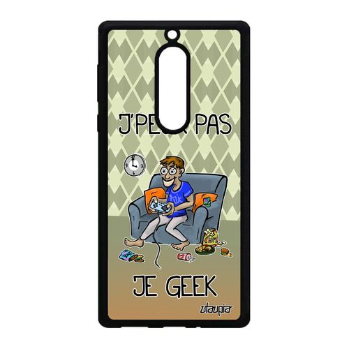 Coque Rigide Nokia 5 Silicone J'peux Pas Je Geek Etui Console Texte Gamer Jpeux Play Drole Case Bd Vert Jeux Video Humour Dessin Je