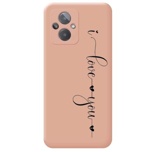 Coque Rose Oppo Reno 8 Lite I Love You Je T'aime
