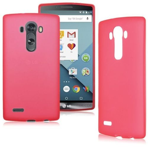 Coque Rouge Lg G4 Transparent Fine 0.3 Mm Fine Etui Housse Bumper 