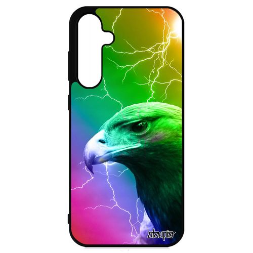 Coque S23 Fe Silicone Aigle Oiseau Rapace Animal Etui Arc En Ciel Multicolore Caoutchouc Design Royal Animaux Vert De Samsung Galaxy