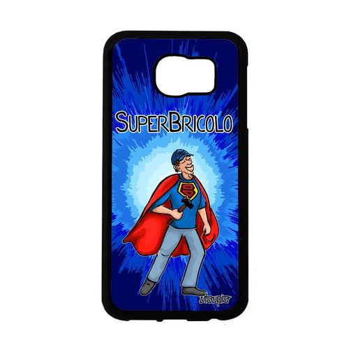 Coque S6 Silicone Super Bricolo Heros Cover Humour Gel Humoristique Drole Texte Papy Bricoleur Comics Antichoc Rigide Samsung Galaxy