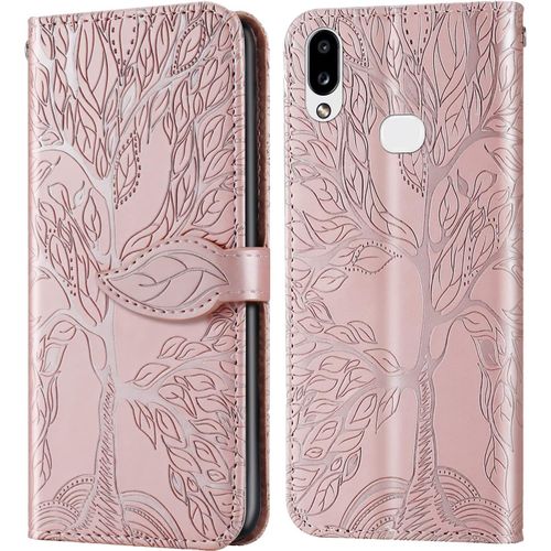 Coque Samsung A10s Coque Samsung M10s, Coque Samsung Galaxy A10s Avec Fente Pour Carte Et Fonction De Support. Rsistant Aux Rayures Et Aux Chocs Etui Samsung M10s Coque. 6,2 Pouces. Or Rose