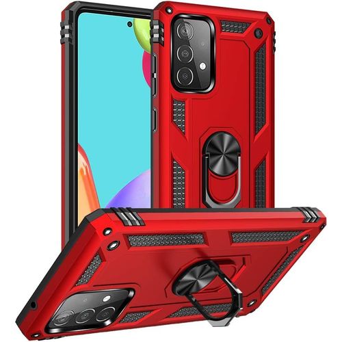 Coque Samsung A52s 5g, Coque A52s 5g, Silicone Antichoc Dfense Bumper Armure Housse Etui Samsung Galaxy A52s 5g Rouge