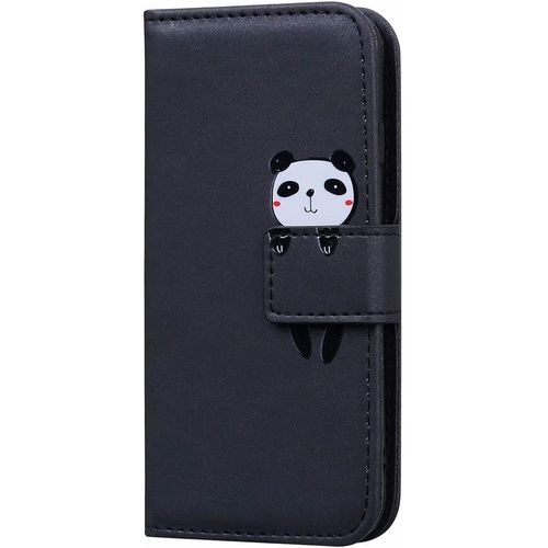 Coque Samsung Galaxy A10,Housse Galaxy A10,Etui En Cuir Synthetique Portefeuille Les Dessins Animes Panda,Ave Fonction Support,Antichoc Tpu,Pour Galaxy A10(6.2