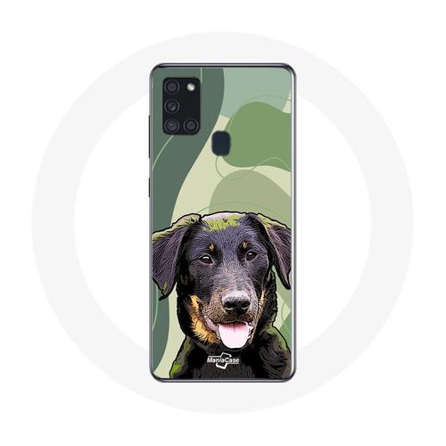 Coque Samsung Galaxy A21s Beauceron Noir Race De Chiens