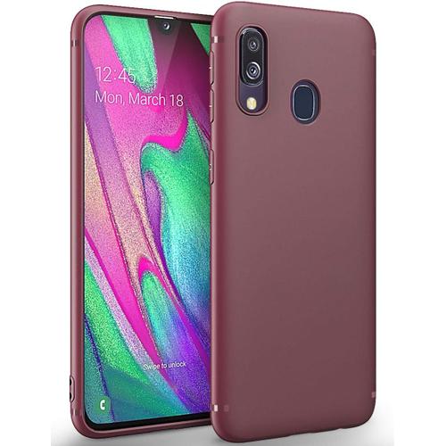 Coque Samsung Galaxy A40, Ultra Mince Premium Tpu Premium Exact Fit/No Bulkiness Souple Coque Pour Samsung Galaxy A40 - Violet