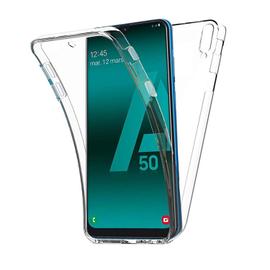 Coque Samsung Galaxy A50 Protection intégrale 360 degrés arrière PC dure et écran Avant TPU Antichoc Transparente Smartphone - Accessoires Pochette ...